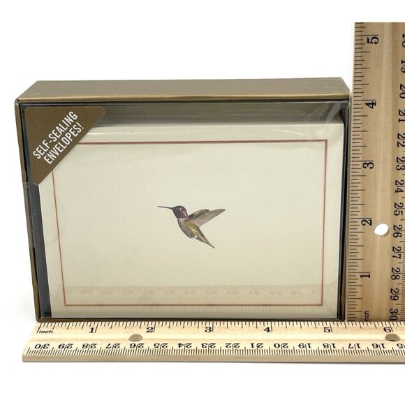 Peter Pauper Press Hummingbird Flight Note Cards NEW Boxed Set 14ct NEW OB - Picture 7 of 7